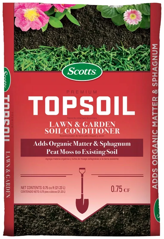 0.75 Cu. Ft. Premium Top Soil With Organic Materials And Peat Moss