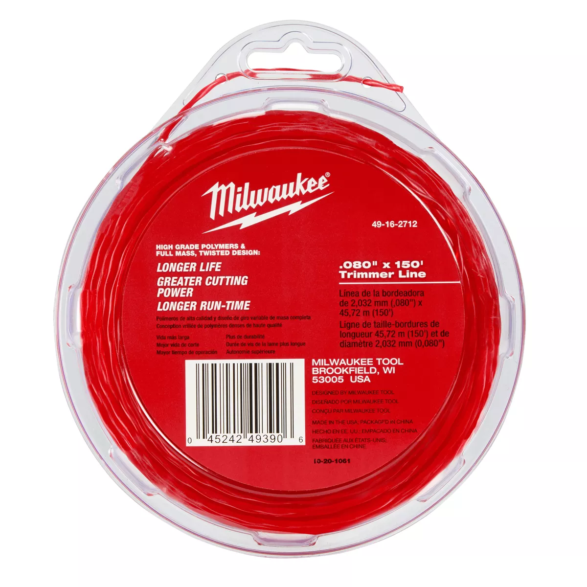 .080″X150 FT. BRUSH GRASS LANDSCAPING TRIMMER LINE