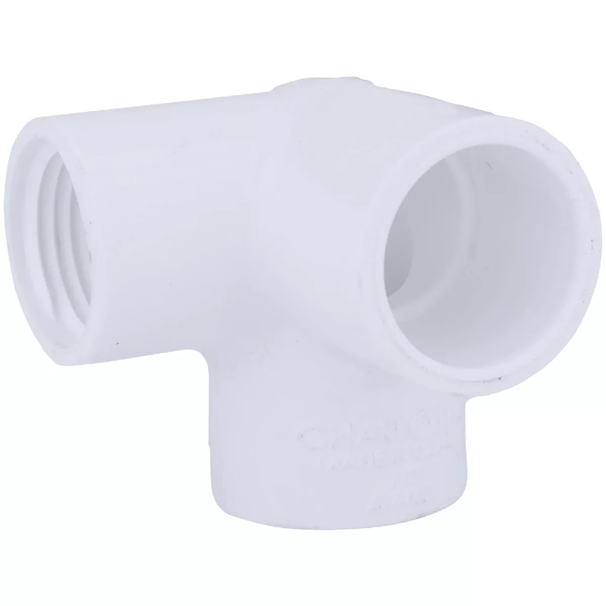 1/2 In. X 1/2 In. Pvc Schedule 40 90 Degree Elbow With Side Inlet