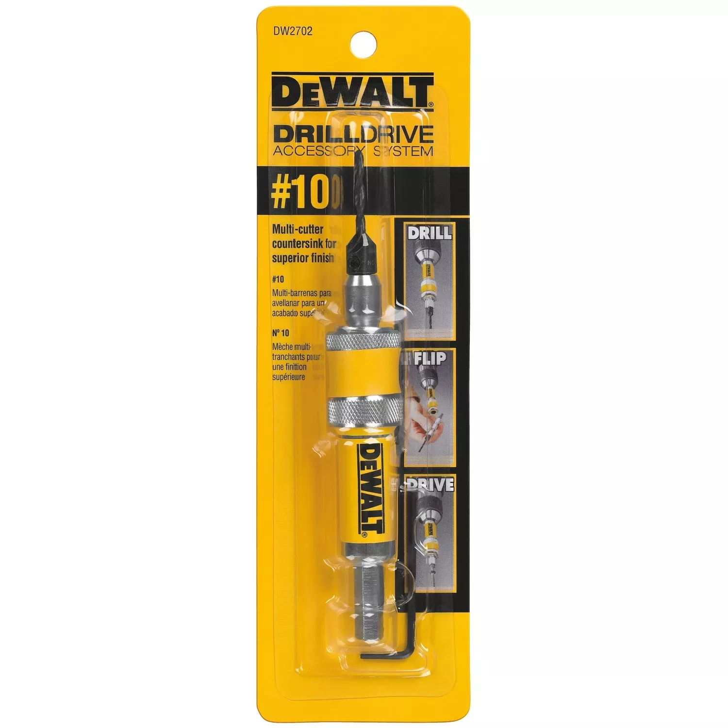 #10 1/4 In. Black Oxide Drill & Drive Unit Dw2702