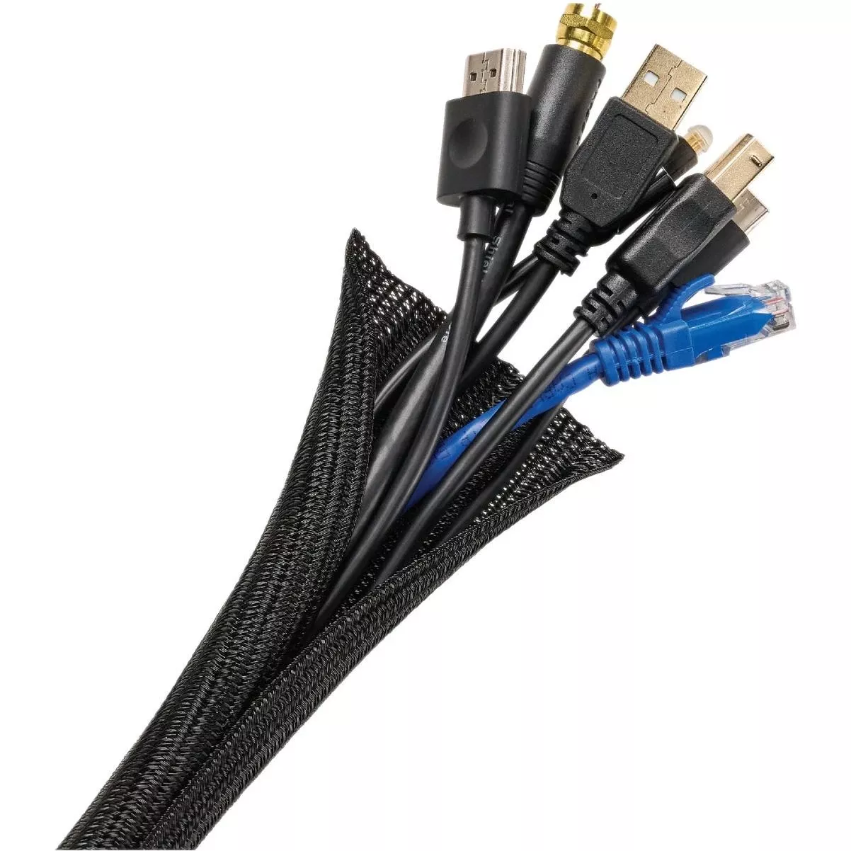 10 Ft. X 3/4 In. Black Mesh Cable Sleeve