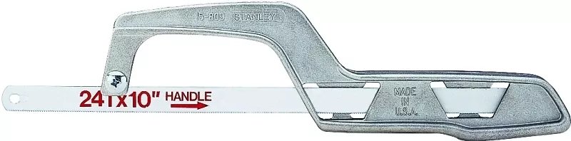 10 Inch Mini Hacksaw With Cast Aluminum Handle And Bi-metal Blade
