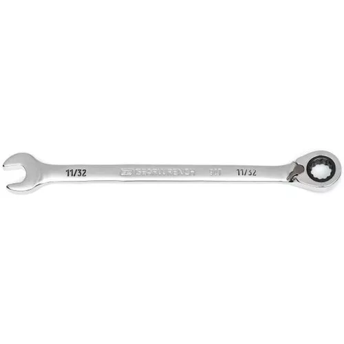 11/32" 90-Tooth 12 Point Reversible Ratcheting Wrench