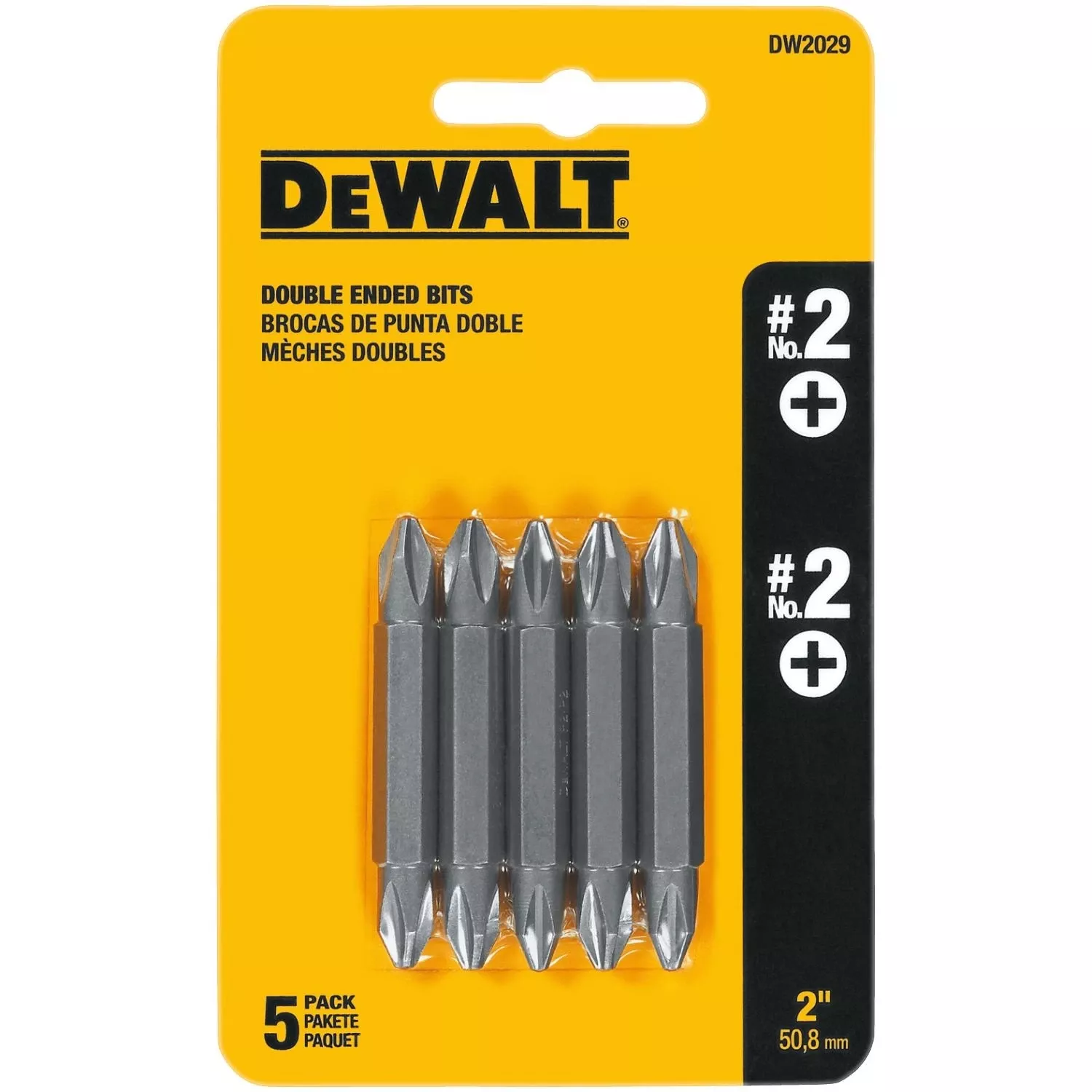 #2 Double-ended Screwdriver Bit, 5-pk.
