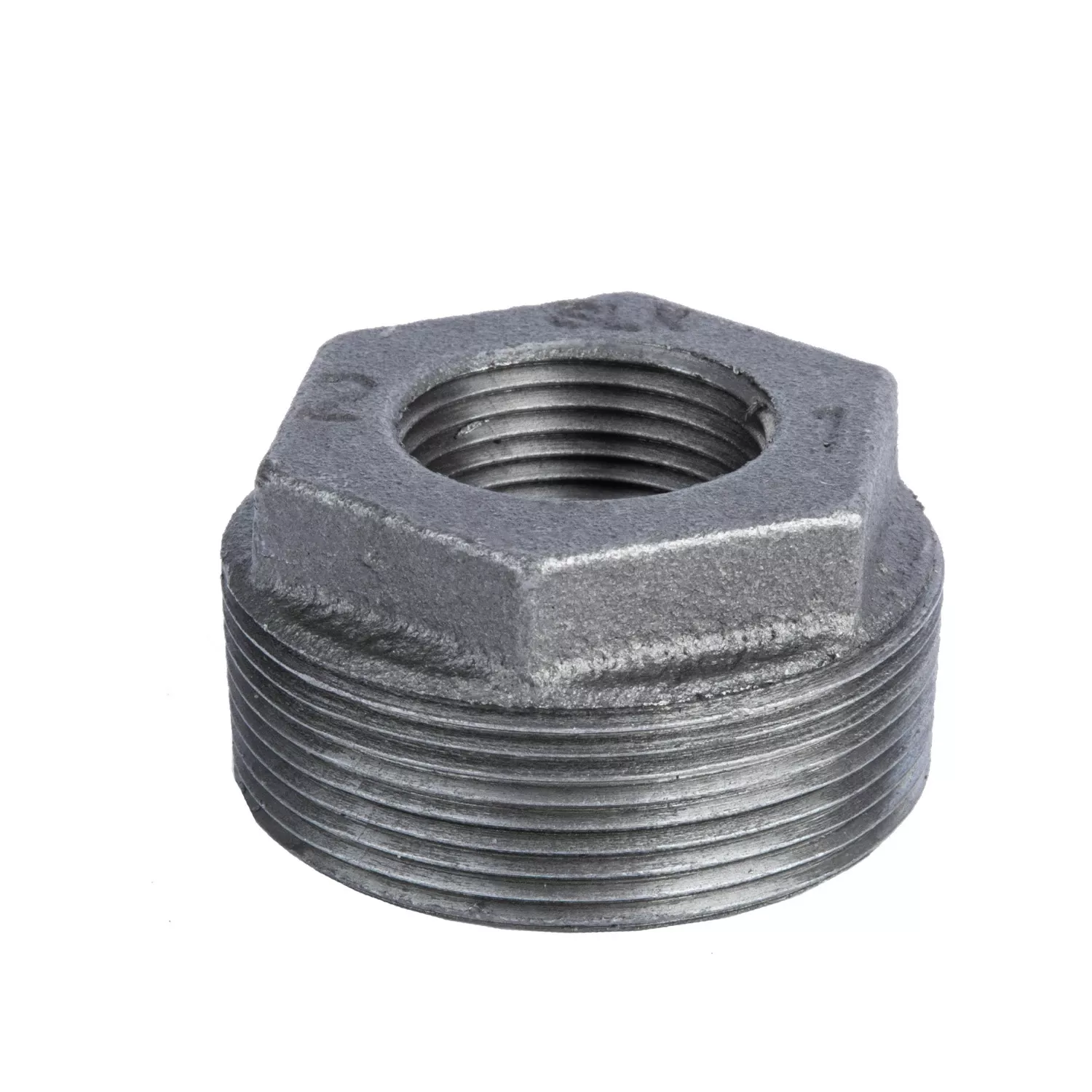 2 In. Mip X 1 In. D Black Malleable Iron Hex Bushing