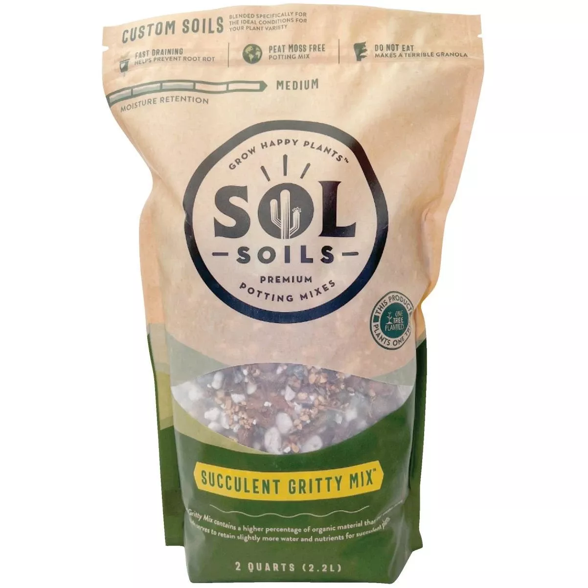 2 Qt. Succulent Gritty Mix: Ultra-drainage Soil For Cacti & Succulents