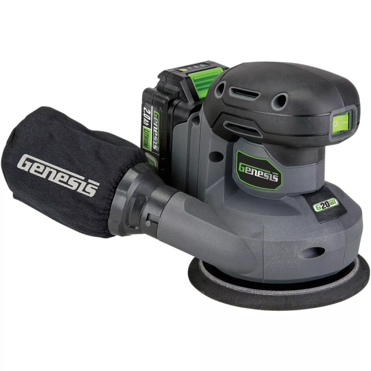 20v 5 In. Cordless Random Orbit Sander Kit With 2.0 Ah Battery & Charger