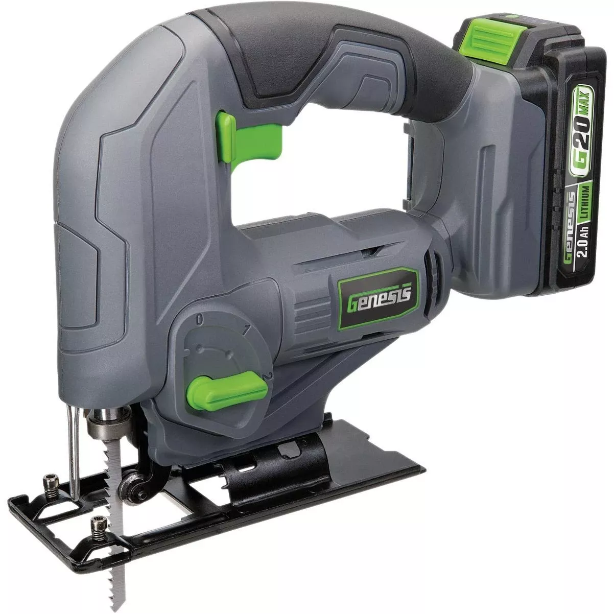 20v Cordless Jig Saw Kit With 2.0 Ah Battery & Charger