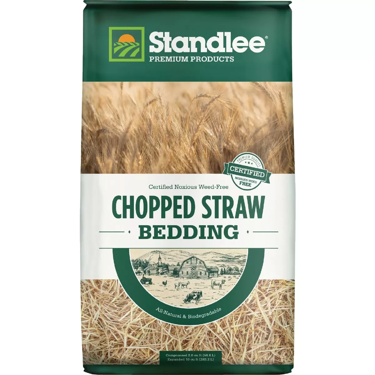 25 Lb. Certified Chopped Straw Bedding