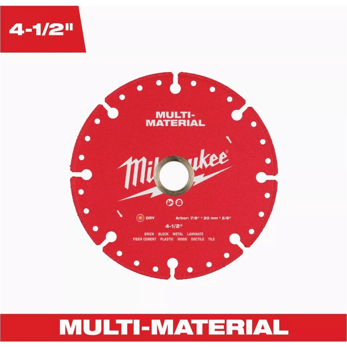 4-1/2 In. Multi-material Dry Cut Diamond Blade