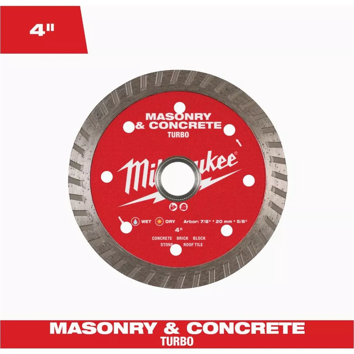4 In. Turbo Rim Masonry & Concrete Diamond Blade
