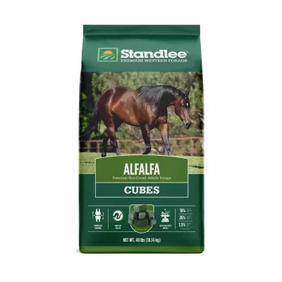 40 Lb Premium Alfalfa Cubes For Nutritious Livestock Feed