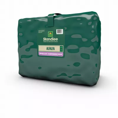 50 Lb. Alfalfa Grab & Go Compressed Bale For Horses