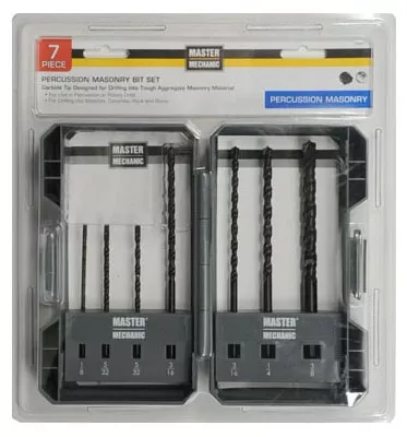 7-piece Masonry Drill Bit Set For Concrete & Stone