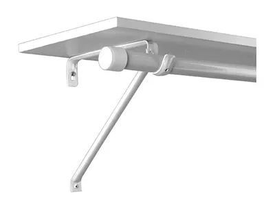 Adjustable White Closet Rod & Shelf Bracket For Optimal Storage