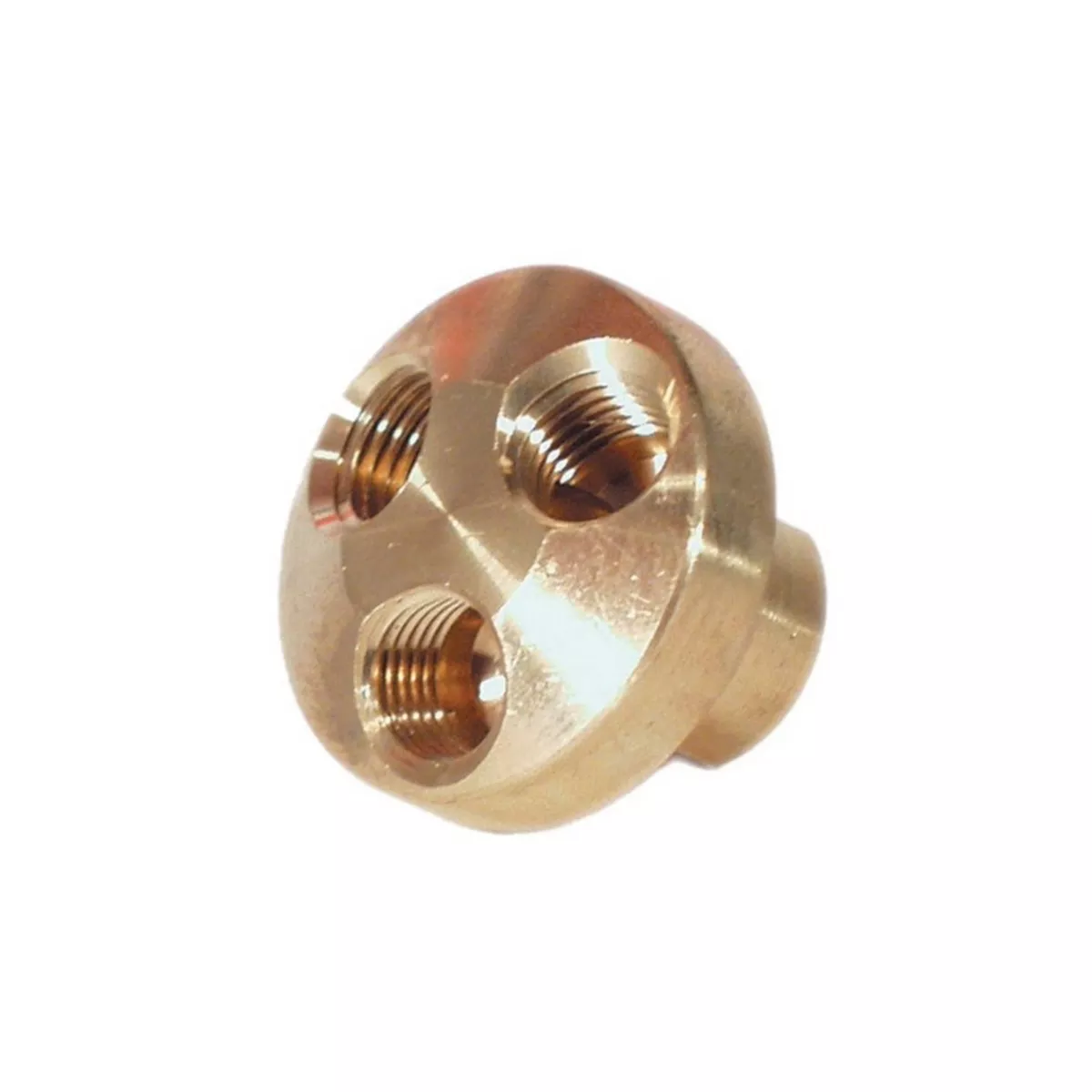 AES Industries 3104 3-in-1 Air Manifold, 1/4 in FNPT, Brass