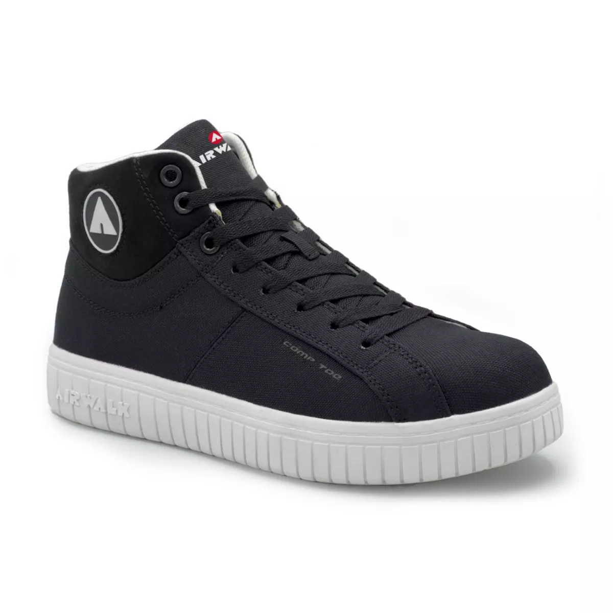 Airwalk AIRWALK - DEUCE MID Series - Men's Mid Top Shoe - CT|EH|SR - Black/White - Size: 12M