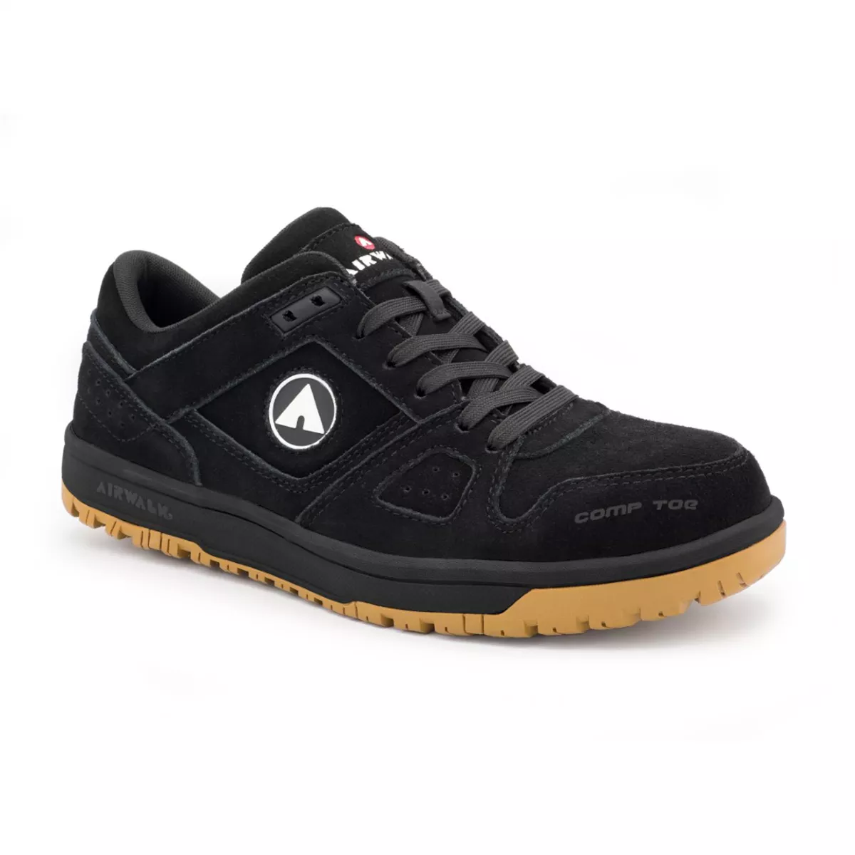 Airwalk AIRWALK - MONGO Series - Men's Low Top Shoe - CT|EH|SR - Black/Gum - Size: 11W