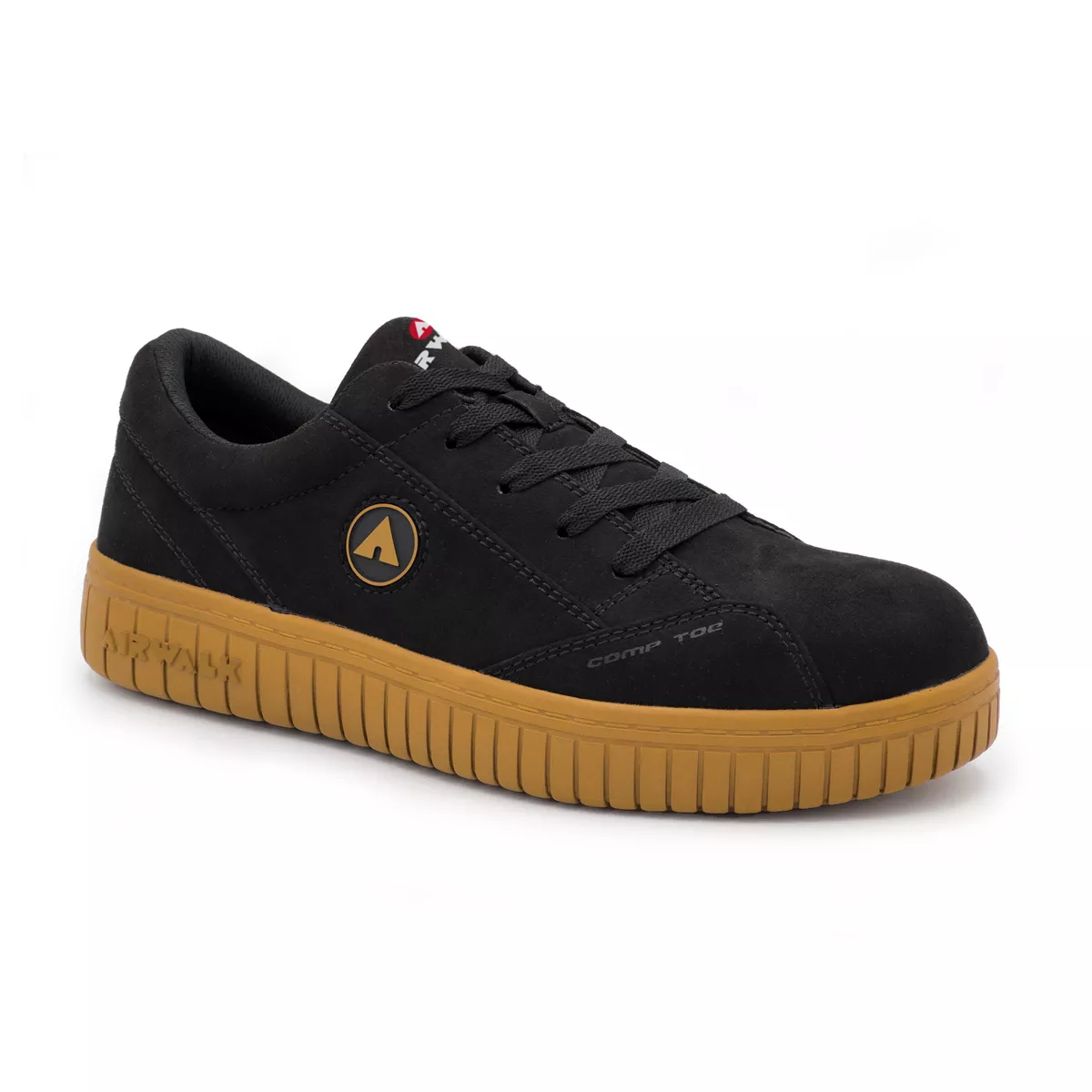 AIRWALK CAMINO - Men's Low Top Shoe - CT|EH|SR - Black/Gum - Size: 8.5 - E - (Wide)