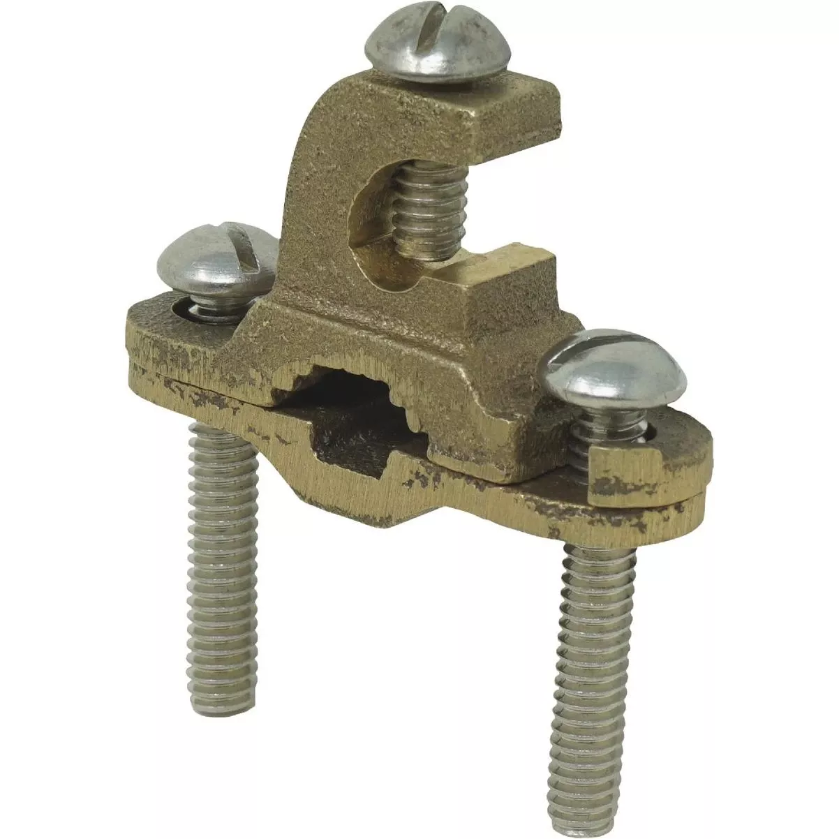Bronze Ground Clamp With Integrated Lay-in Lug