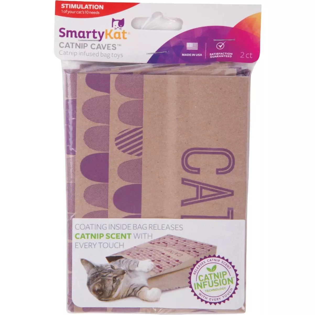 Catnip Caves Cat Toy (2-pack)