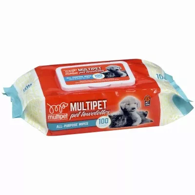 Daily Clean Pet Wipes – Gentle & Deodorizing, 100 Count
