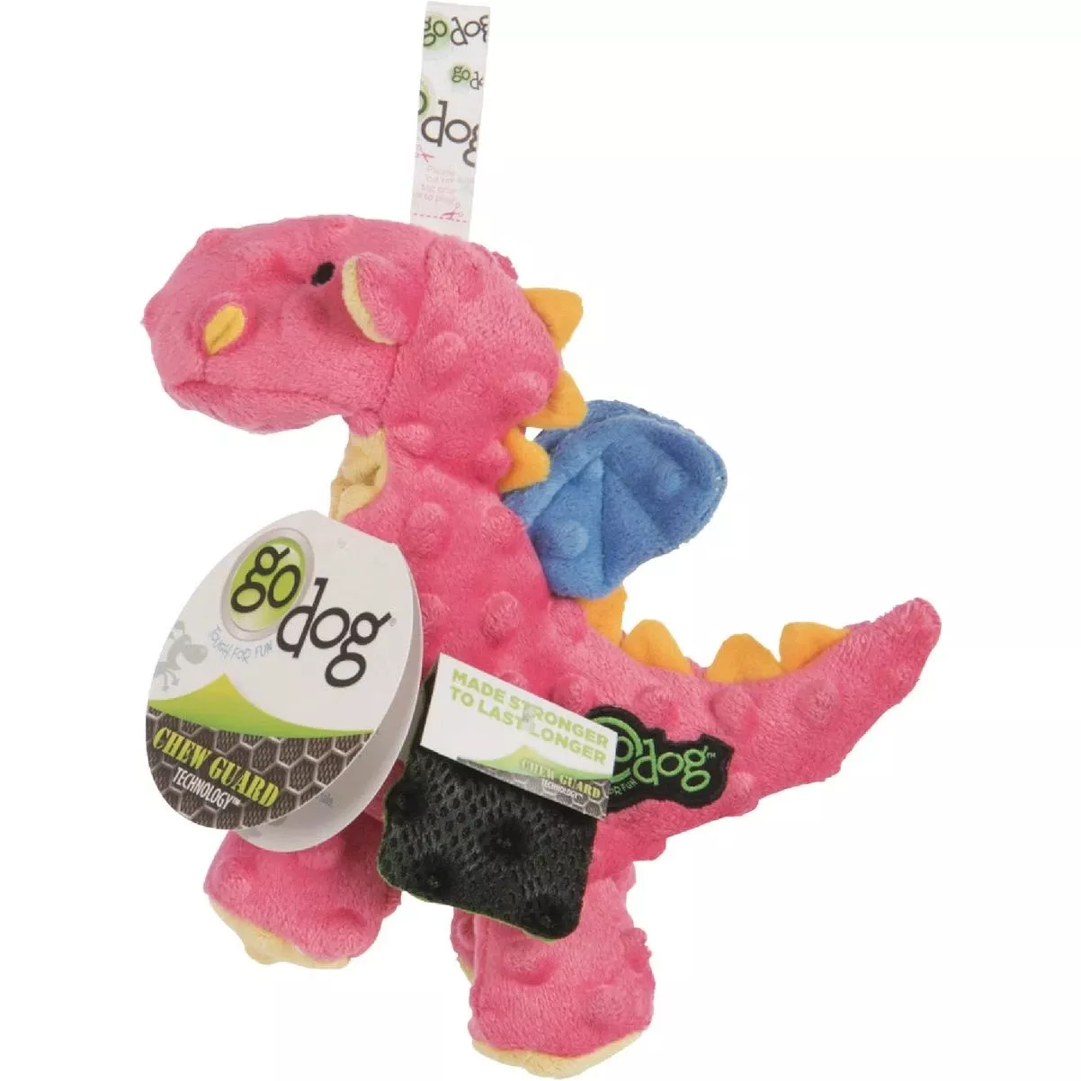 Dragons Small Coral Squeaky Plush Dog Toy