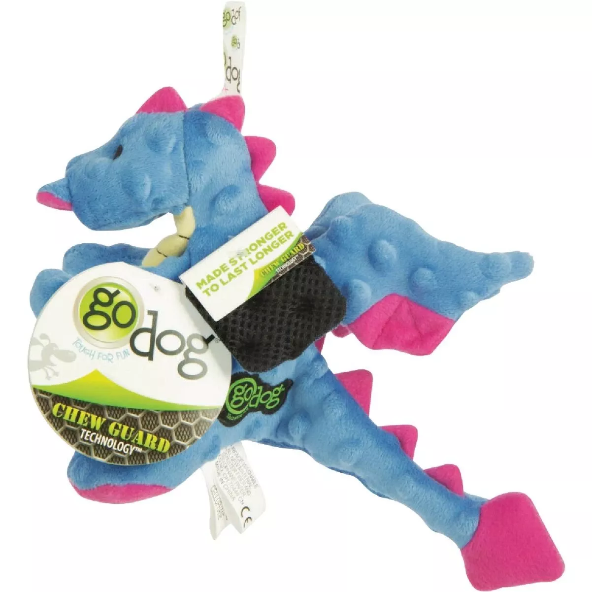 Dragons Small Periwinkle Squeaky Plush Dog Toy