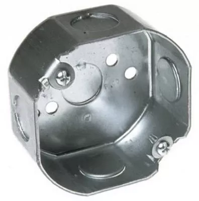 Durable 3.5" Octagon Metal Electrical Box With 1.5" Depth
