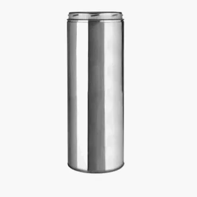 Durable 6″ Double Wall Insulated Stainless Steel Chimney Pipe With Locking Band