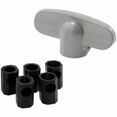 Durable Aluminum Universal Tee Crank Casement Window Handle – 2 Pack