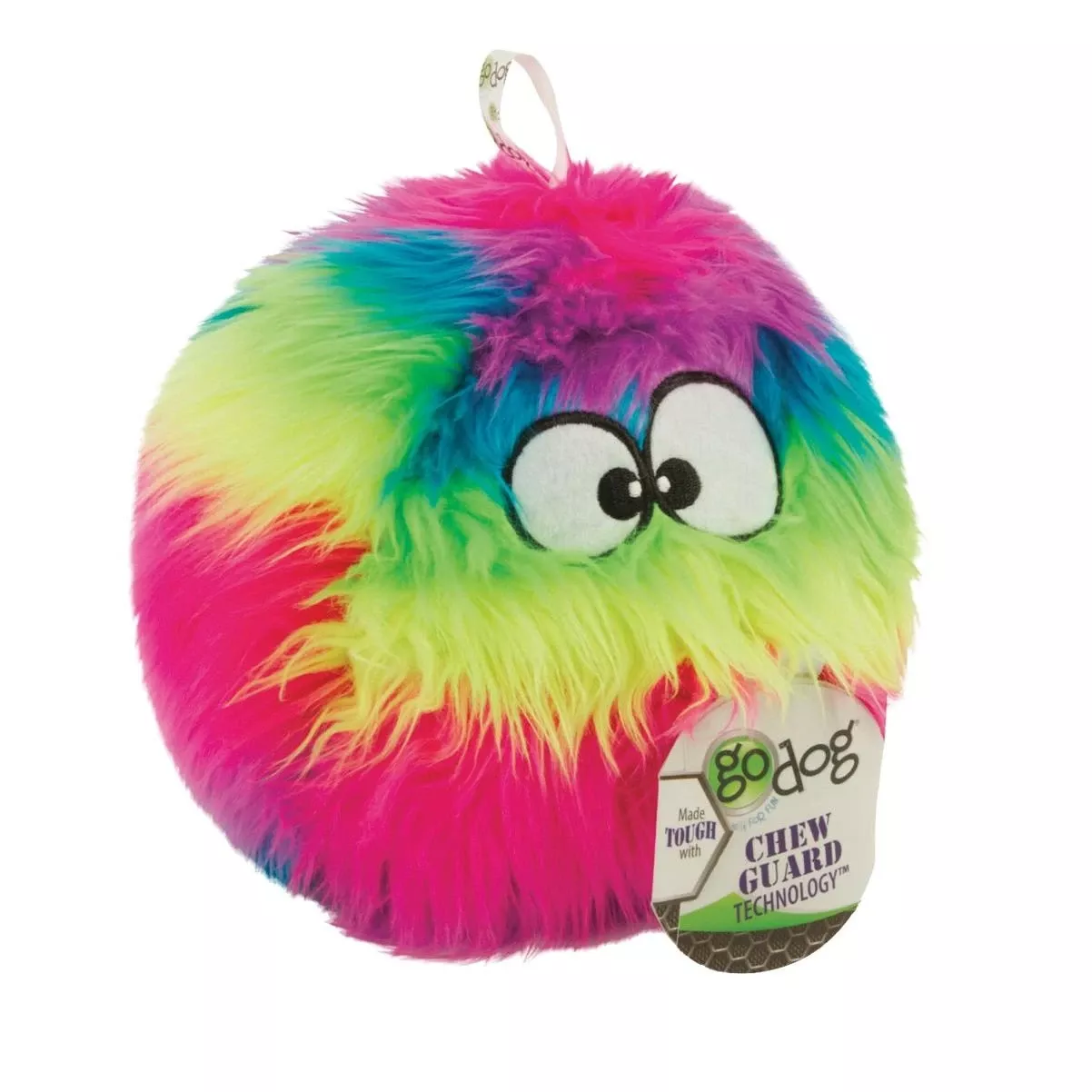 FurballzLarge Rainbow Squeaky Plush Dog Toy