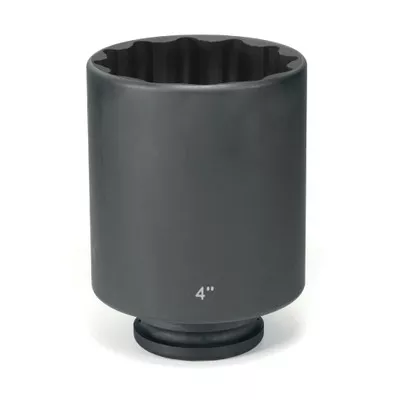 Grey Pneumatic 1-1/2" Drive x 4-7/16" Deep Impact Socket 12pt (6342D)