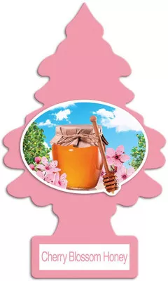Little Trees U6P-60476 Air Car Freshener Traditional Cherry Blossom Honey, 6-Pack