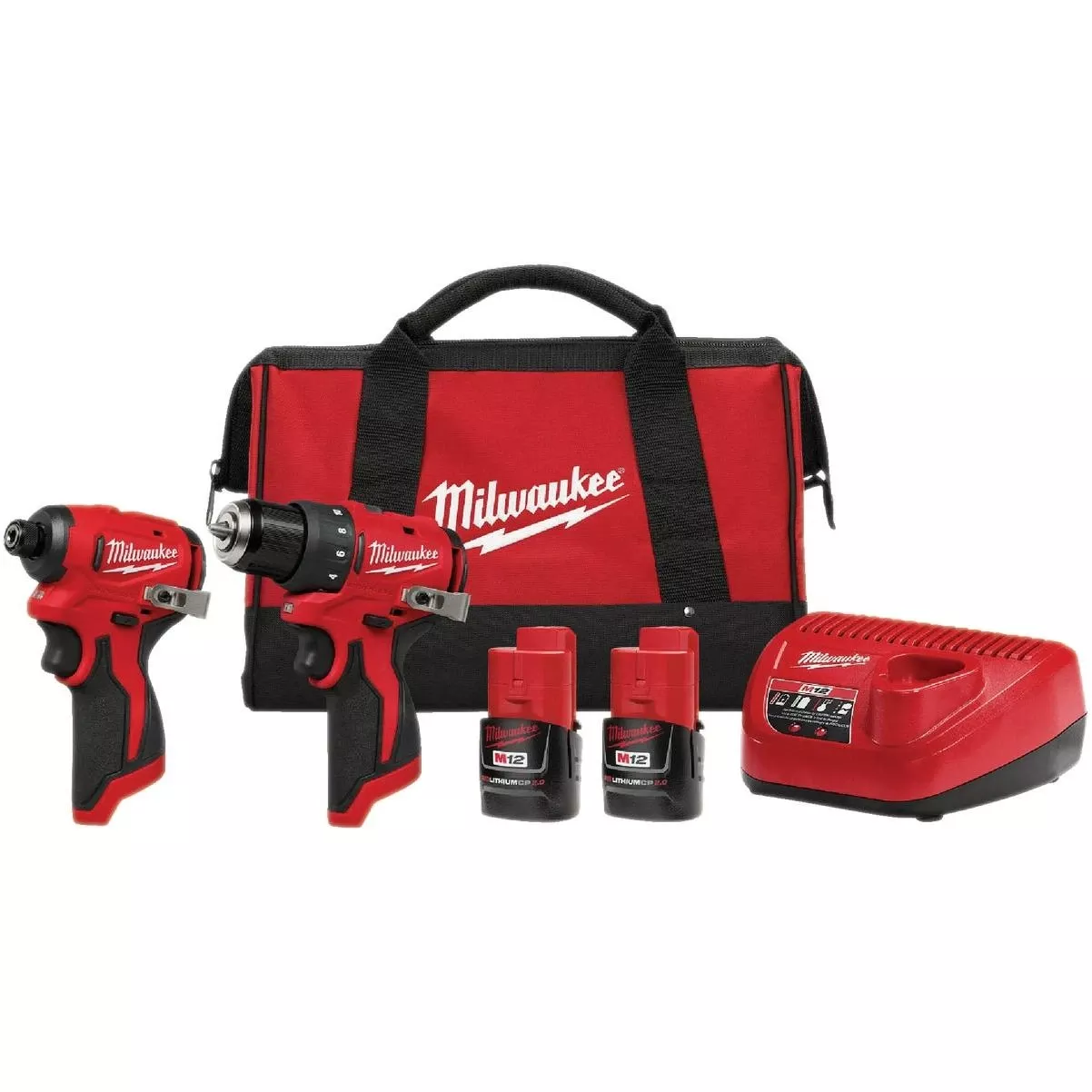 M12 2-tool Brushless Subcompact Drill/driver & Impact Driver Combo Kit With (2) Batteries & Charger