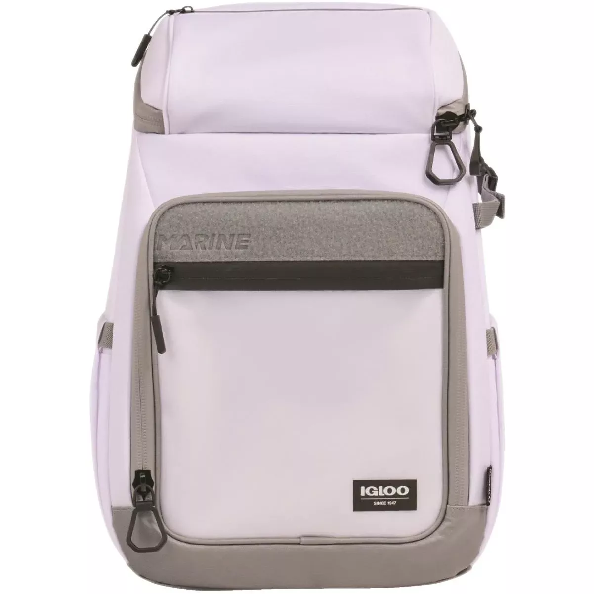 Marine 30 Qt. Backpack Cooler, White & Gray