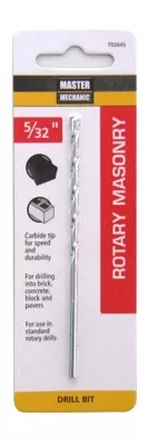 Masonry Drill Bit, 5/32 X 4-inch, Straight Shank For Versatile Use