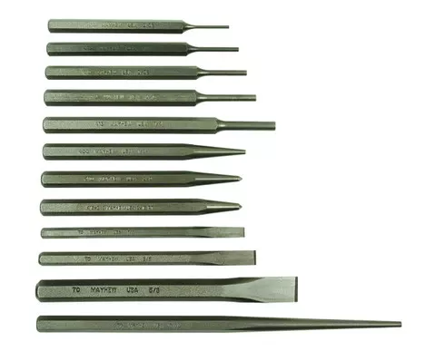Mayhew 12-Pieces Blast Finish Punch & Chisel Set (61040)