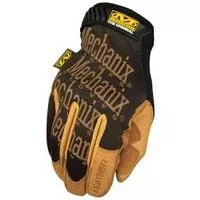 Mechanix Wear Durahide Series LMG-75-009 Mechanic Gloves, M, Wing Thumb, Hook-and-Loop Cuff, Leather, Tan