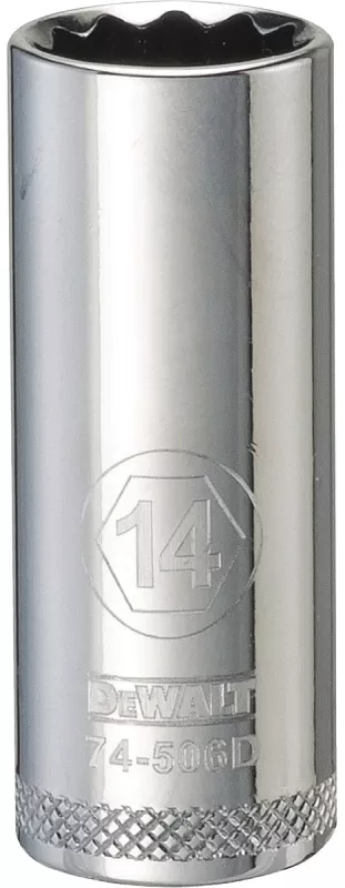 Metric Deep Socket, 12-point, 3/8 In. Drive, 14mm - Dwmt74506osp