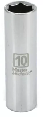 Metric Deep Well Socket, 6-point, 1/4 Inch Drive, 10mm