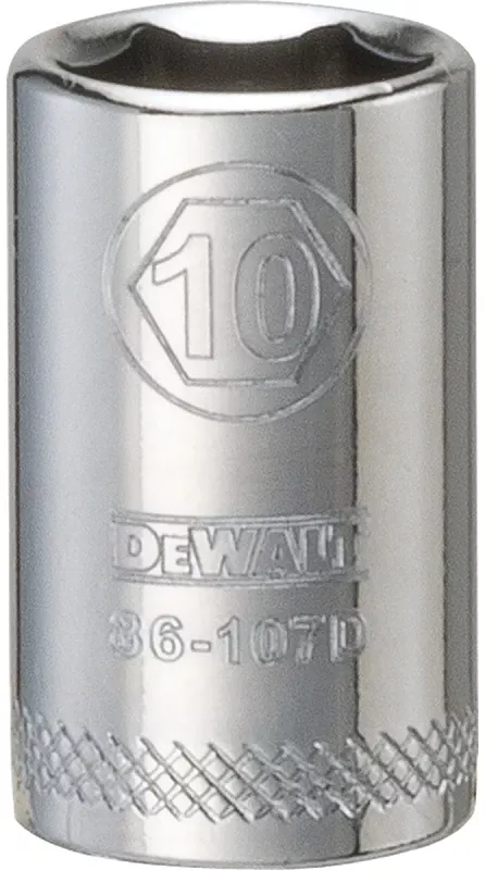 Metric Shallow Socket, 6-point, 1/4-inch Drive, 10mm