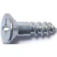 Midwest Fastener 02533 Screw, #6 Thread, 1/2 in L, Coarse Thread, Flat Head, Phillips Drive, Sharp Point, Steel, Zinc