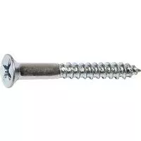 Midwest Fastener 02537 Screw, #6 Thread, 1 in L, Coarse Thread, Flat Head, Phillips Drive, Sharp Point, Steel, Zinc
