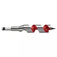 Milwaukee 48-13-1003 Ship Auger Bit, 1 in Dia, 6 in OAL, Wide Flute, 7/16 in Dia Shank, Hex Shank