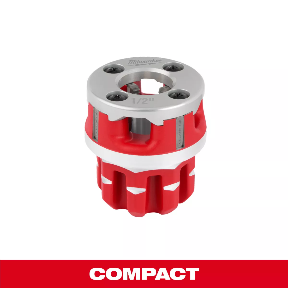 Milwaukee Tool Milwaukee Compact 1/2 Inch ALLOY NPT Portable Pipe Threading Forged Aluminum Die Head