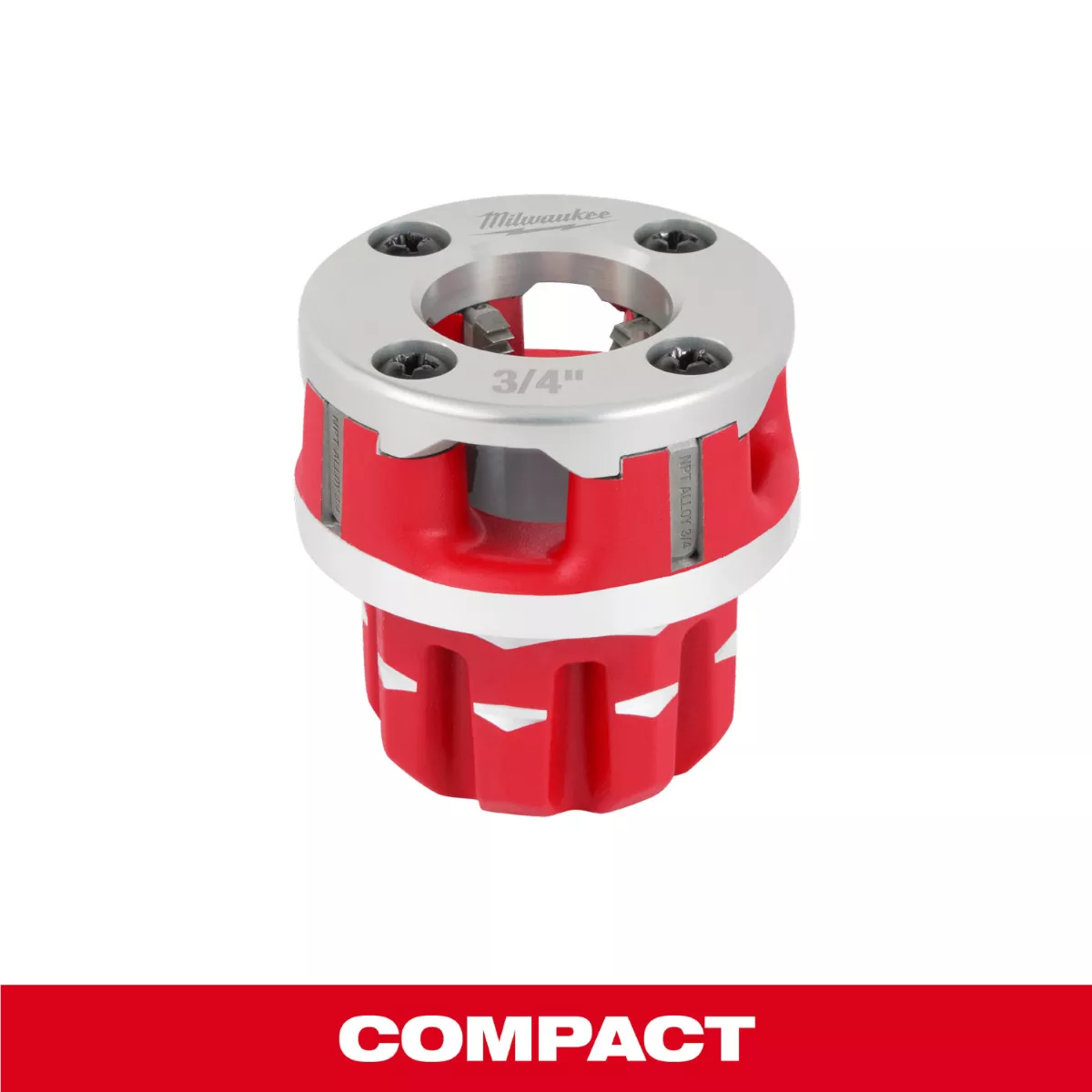 Milwaukee Tool Milwaukee Compact 3/4 Inch ALLOY NPT Portable Pipe Threading Forged Aluminum Die Head