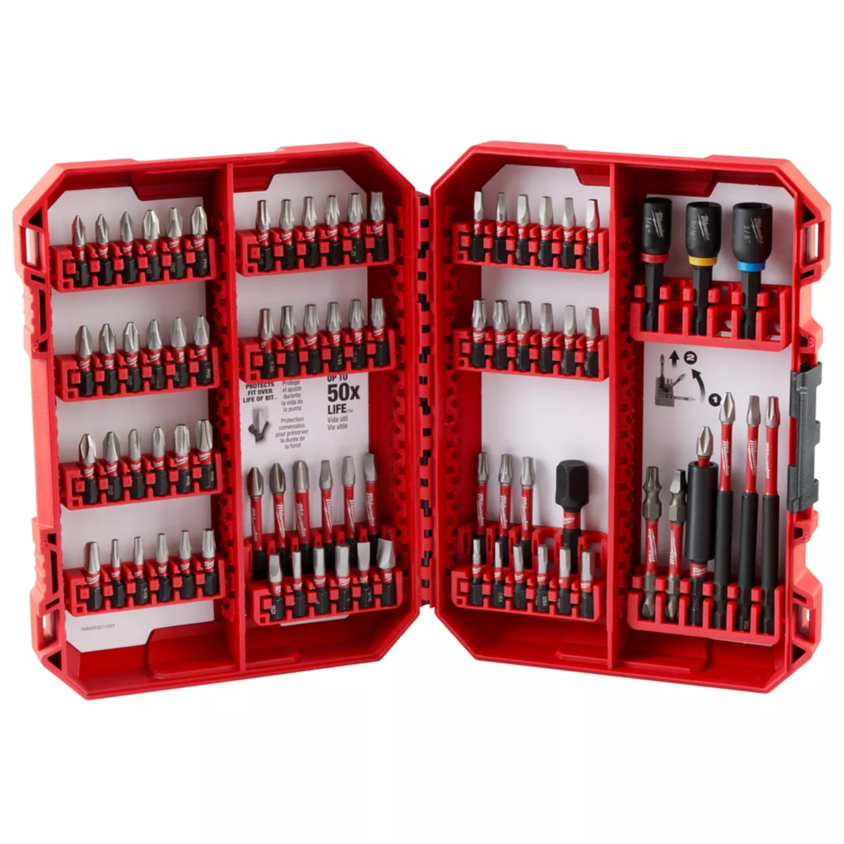 Milwaukee Tool SHOCKWAVE Impact Duty Driver Bit Set- 80PC