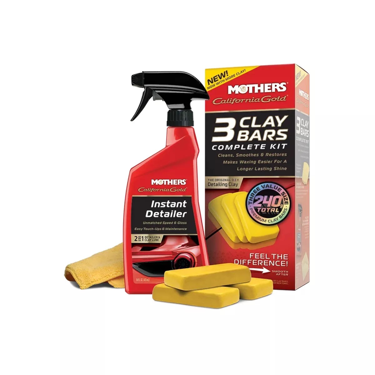 Mothers Cali Gold Clay Kit Value Pack