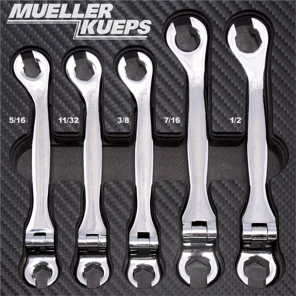 Mueller - Kueps Line Wrench Kit 5pcs. SAE